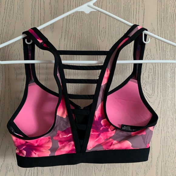 Pink Victoria’s Secret zip sports bra - Picture 2 of 3